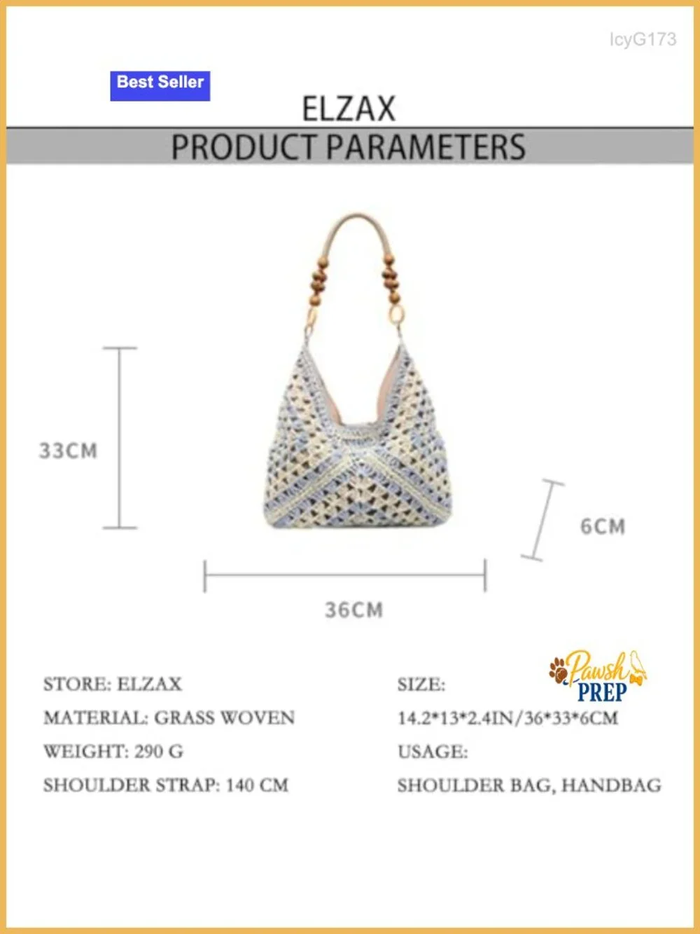 Boho Woven Straw Hobo Bag for Women Summer Beach Tote Shoulder Handbag